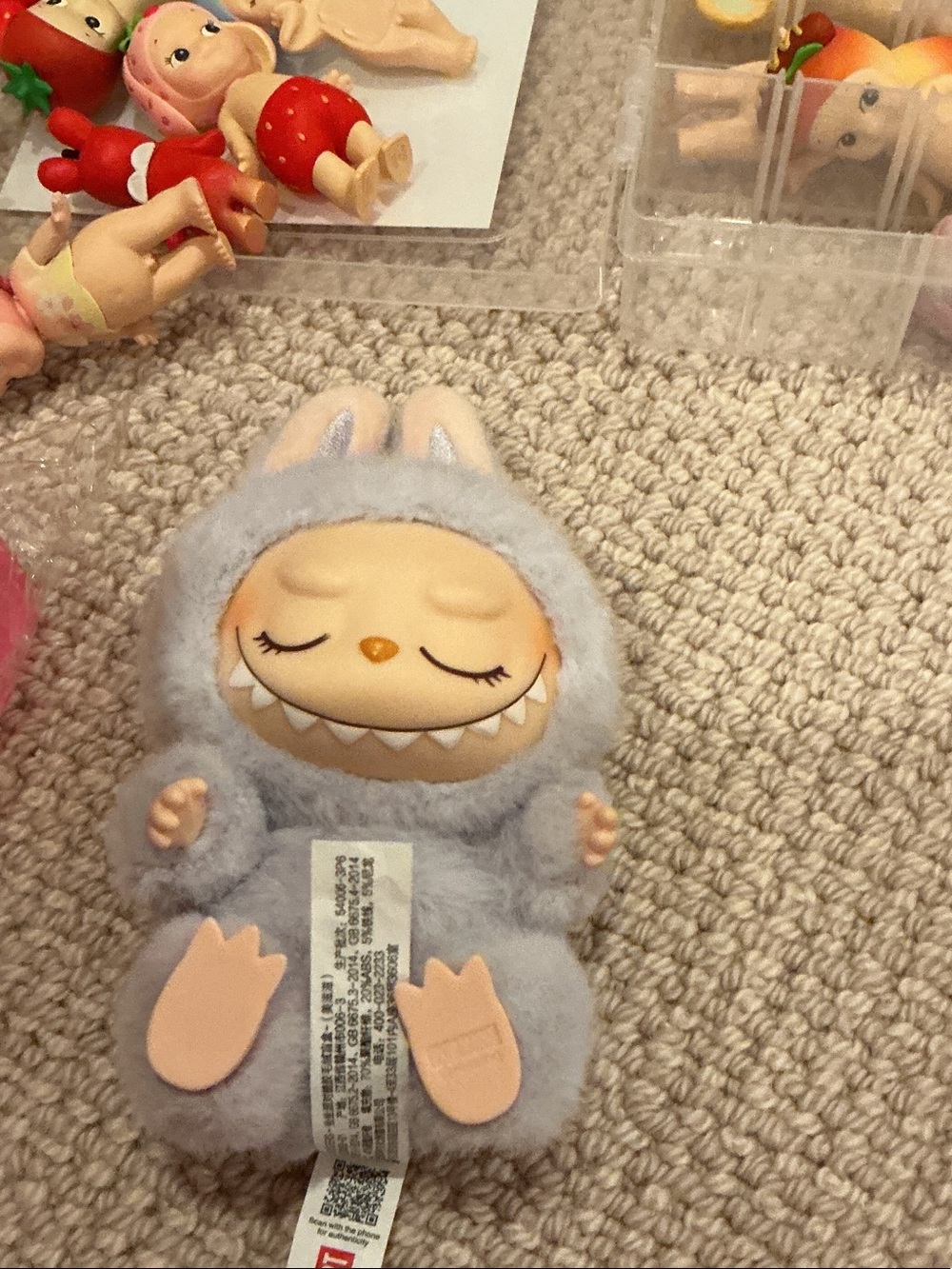 Gray Plush Bunny Monster Cuddly Toy - Brand Unspecified